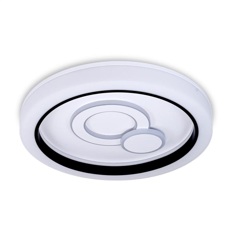 Lámpara de Techo Plafón Led Tuy Blanco + Negro