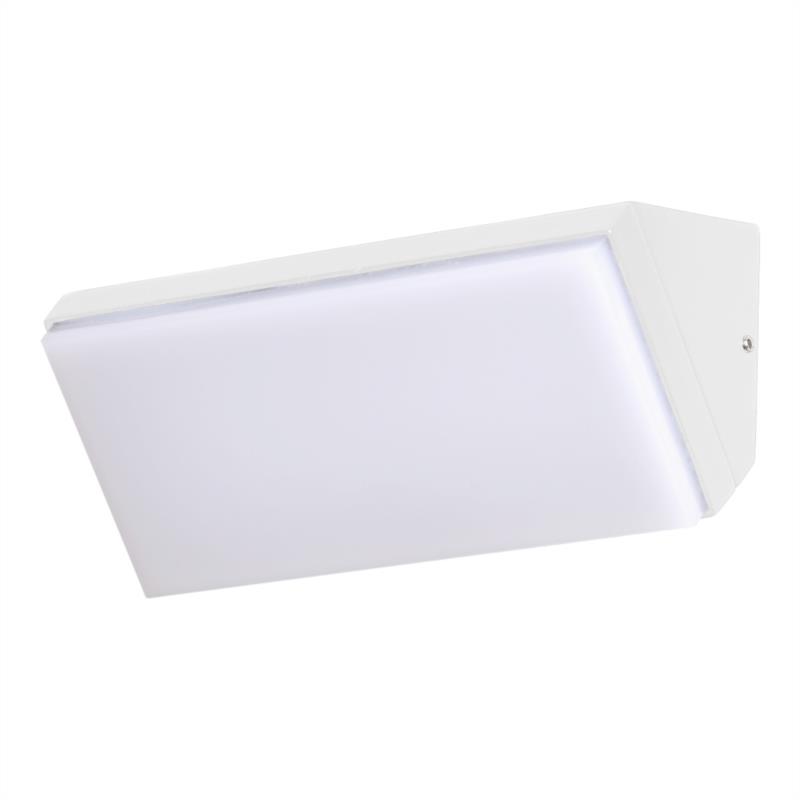 Aplique LED modelo VENICE blanco, IP65, 10 W, 4000 K, 1566 lm, 180x86x90 mm, 110°.