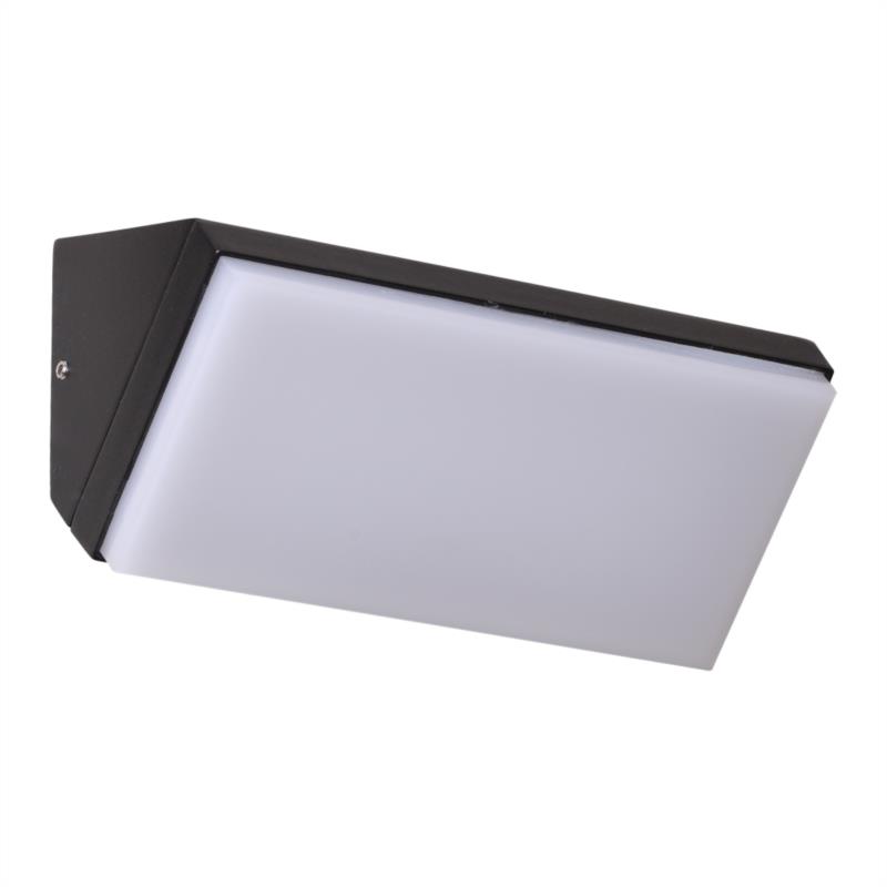 Aplique LED modelo VENICE gris antracita, IP65, 10 W, 4000 K, 1566 lm, 180x86x90 mm, 110°.